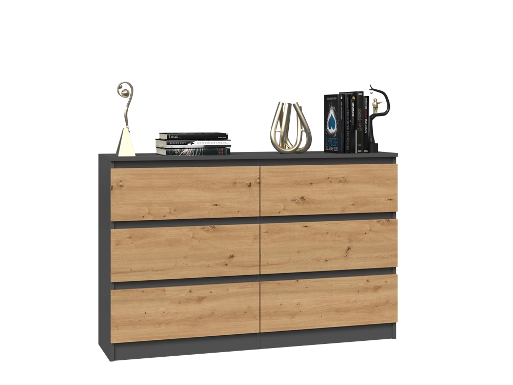 Cassettiera MALWA M6/120 antracite artisan per camera e soggiorno