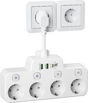 Scatola di alimentazione intelligente - 21 x 1,5 x 0,03 cm - Bianco
