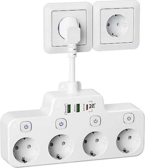 Scatola di alimentazione intelligente - 21 x 1,5 x 0,03 cm - Bianco