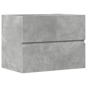 Mobiletto da bagno salvaspazio di design 60 x 38 x 45 cm facile da riporre in legno composito grigio cemento 02_0050815