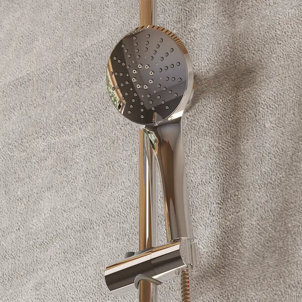 Colonna doccia in acciaio inox soffione 23 cm | Ticino