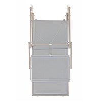 Lettino Prendisole da Giardino 181x60xH39 cm in alluminio ecru Bagnino