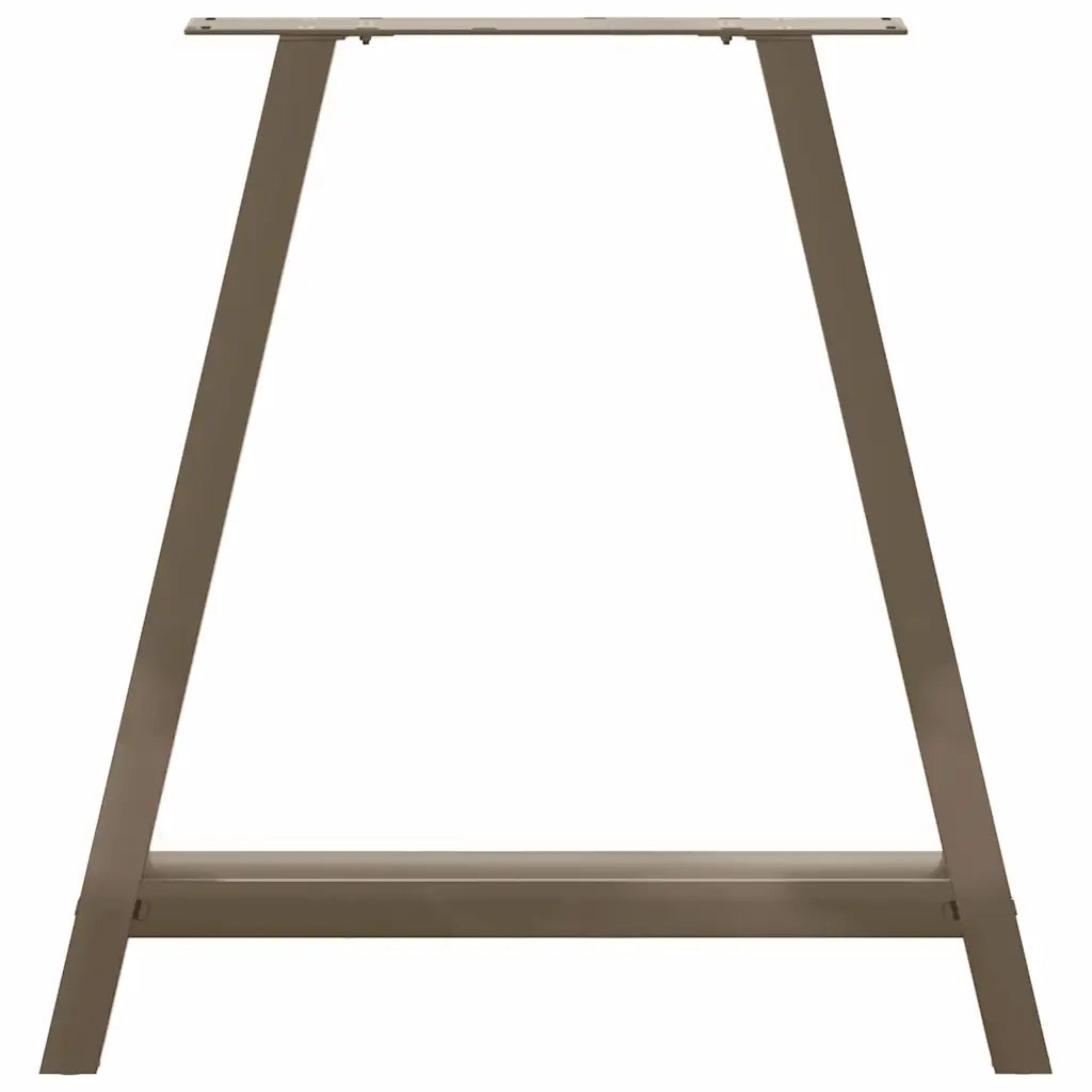 Gambe per tavolo da pranzo a forma di A 2 pz 80x(72-73) cm in acciaio 4012859