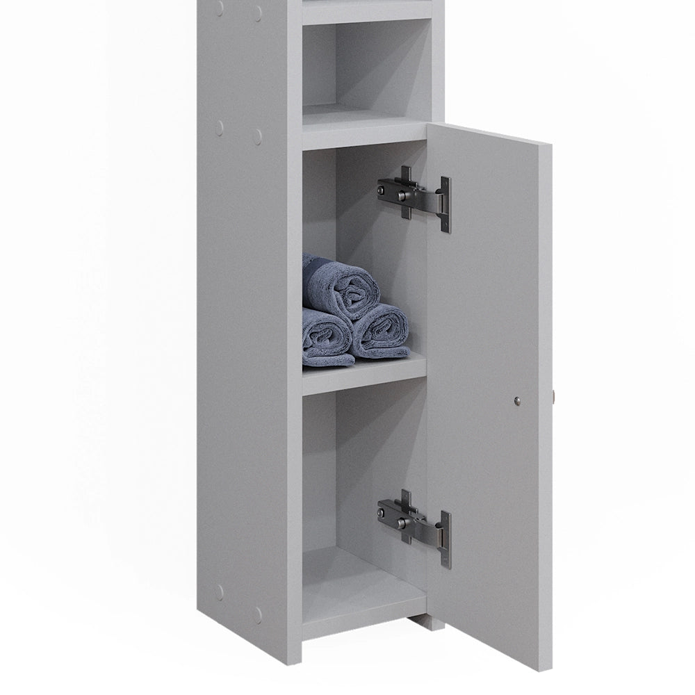 Vicco Armadietto per carta igienica Bianco 17.6 x 82.2 cm con 1 porta