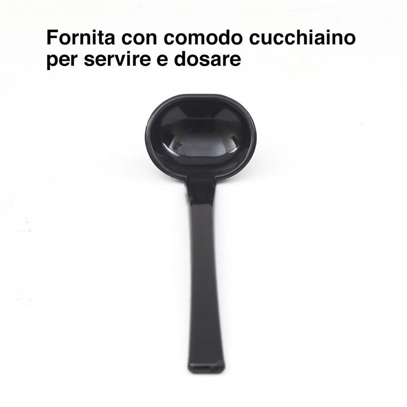 KIT SET 2PZ MAURY'S CONDÌ FORMAGGIERA DA TAVOLA CON CUCCHIAINO IN ACCIAIO INOX