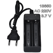 Trade Shop - Caricabatterie Doppio Pile Ricaricabili 18650 Ac 220v 3.7 V Li-ion Batteria -