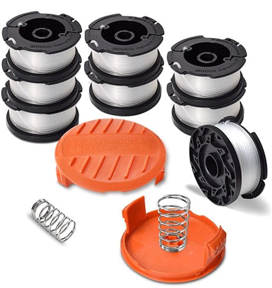 Spazzola per erba - Set di 8 spazzole e 2 coppe per spazzola per erba Ø 1,65 mm lunghezza 9,1 m - Spazzola AF-100-3ZP per boscaiola - Set di 8 spazzole e 2 coppe