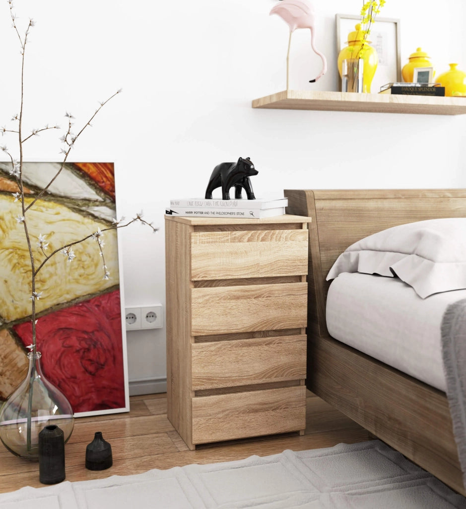 Cassettiera AKORD CL4 Cassettiera Sonoma Quercia 40 cm 4 cassetti 40x35x74 cm