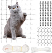 Rete di protezione per finestre e balconi in trasparenza senza perforazione - 6 x 3 m - rete di sicurezza per animali domestici.