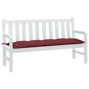 Cuscino Panca da Giardino-Cuscini per panchina da esterno Rosso Vino M¨¦lange 150x50x7cm Tessuto