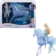 Bambola-Disney Frozen - Elsa e Nokk, creatura acquatica a forma di cavallo, ispirati al film Disney Frozen 2-Mattel-Eta