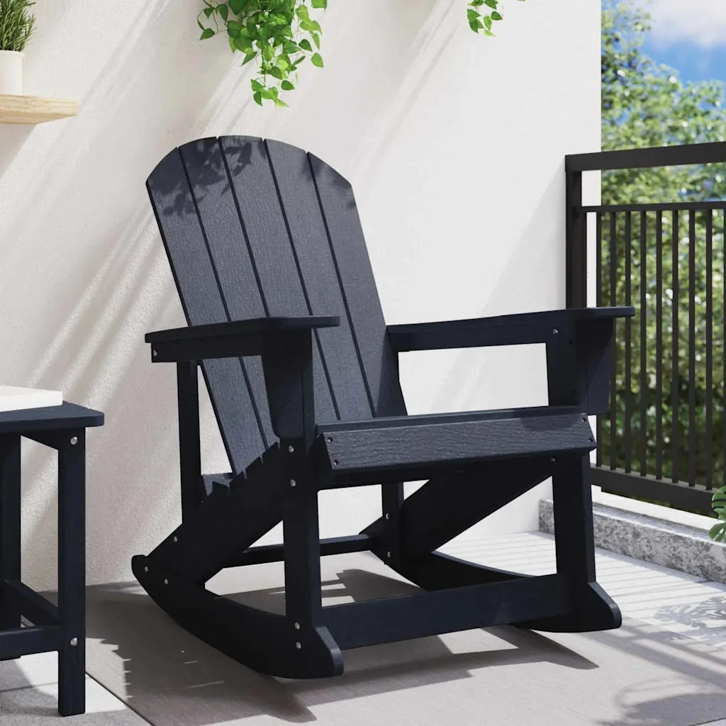 Poltrona a dondolo Adirondack Blu navy 92 x 73,5 x 92 cm HDPE CFW1800534