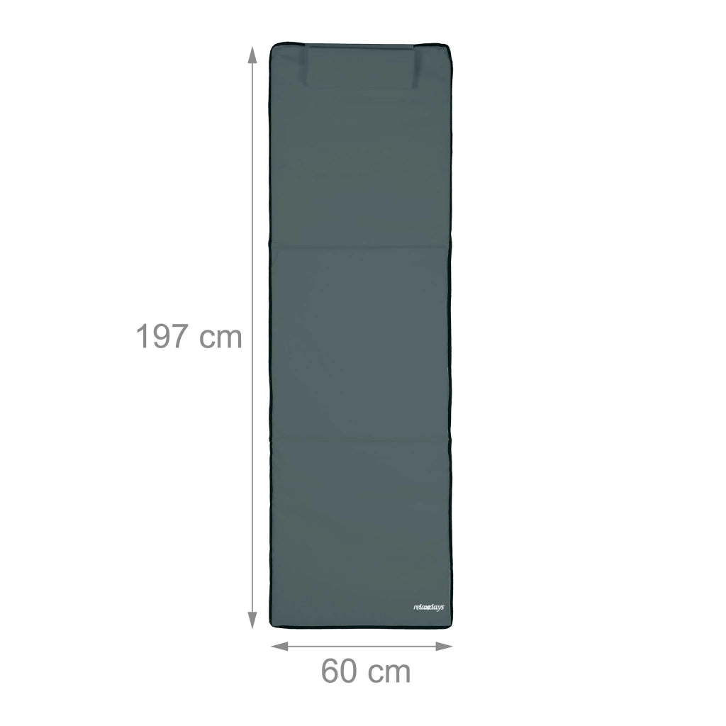 Sdraio da spiaggia XXL regolabile con ombrellone 62 x 60 x 170 cm comfort soffice atmosfera estiva in poliestere blu 13_0005617
