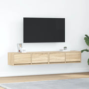 Mobili TV 2 pz Rovere Sonoma 80x31x25,5 cm in Legno Multistrato