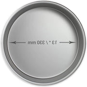 Padella di alluminio rotonda per torte - Professionale (13 x 2) - Argento standard