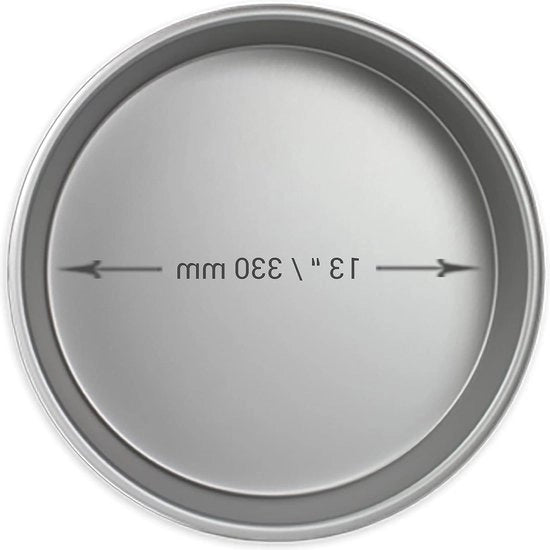 Padella di alluminio rotonda per torte - Professionale (13 x 2) - Argento standard
