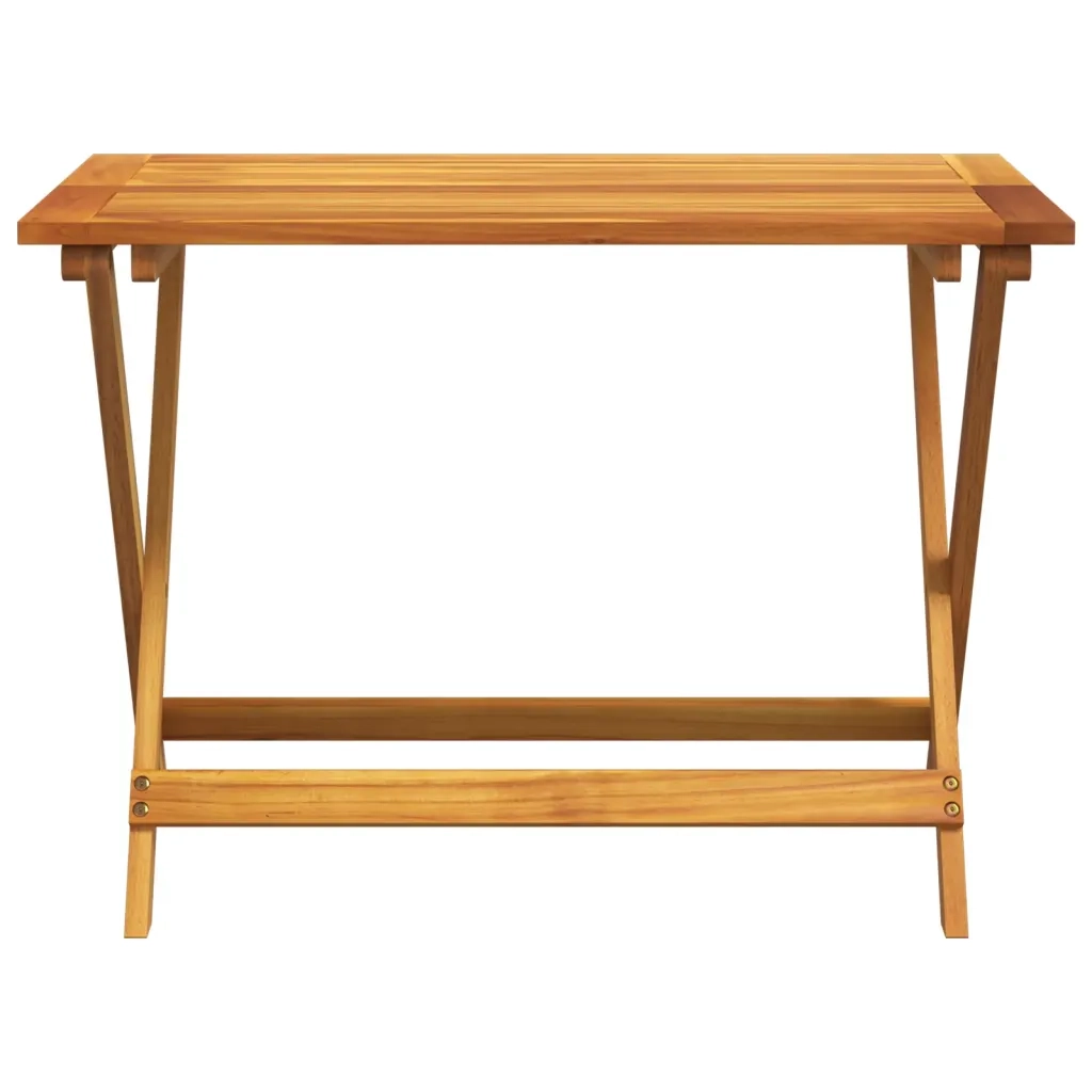 Set Pranzo da Giardino Pieghevole 5pz Legno Massello di Acacia