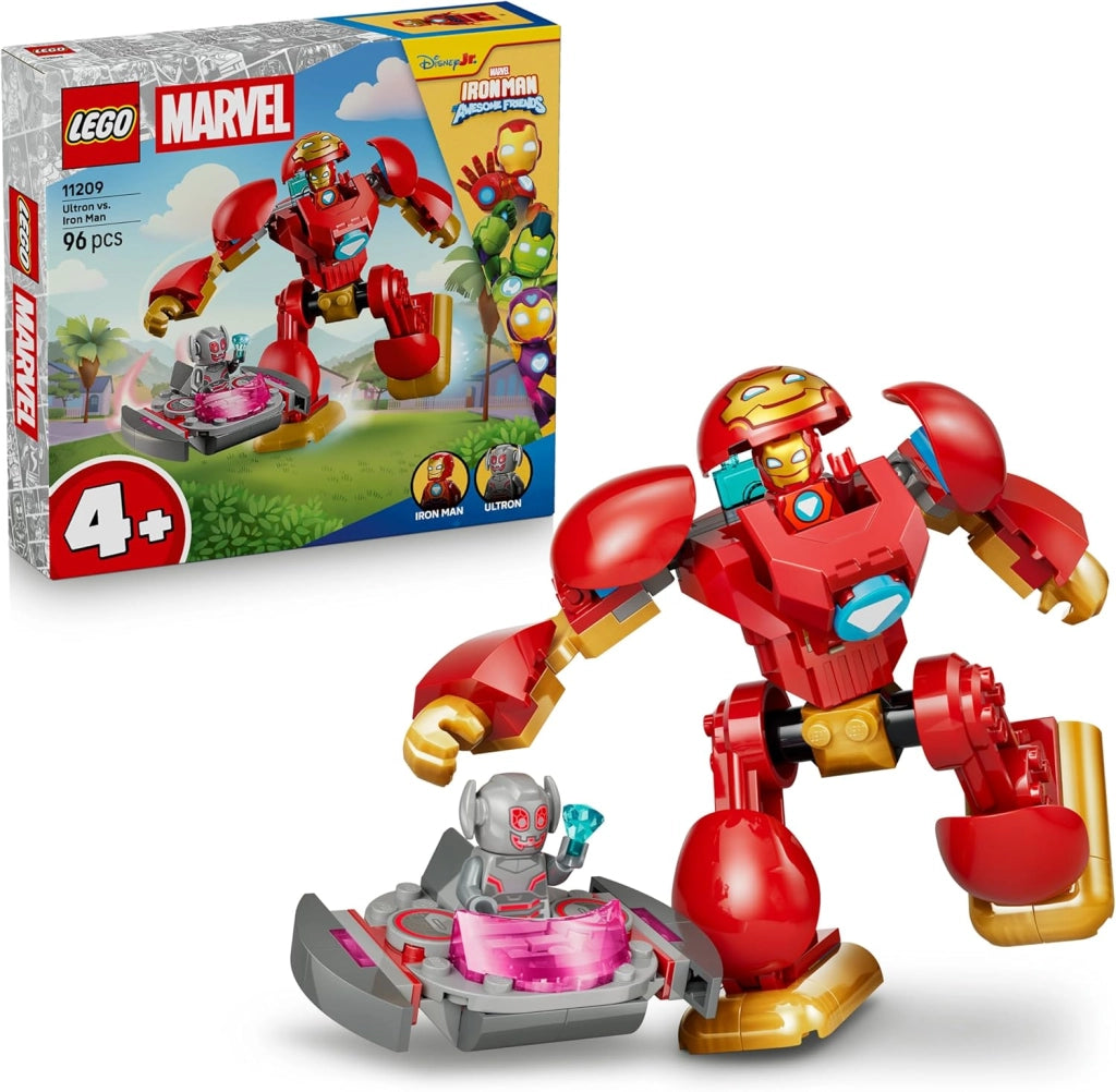 LEGO | Marvel Ultron vs. Iron Man - Giocattolo da Supereroi con Action Figure Mech e 2 Minifigure ,Eta 4+