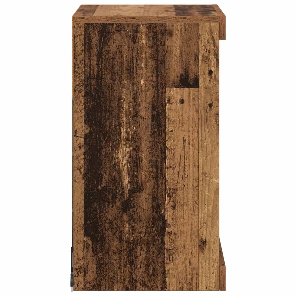 Madia LED Legno vecchio 41 x 37 x 67 cm Legno multistrato 863051