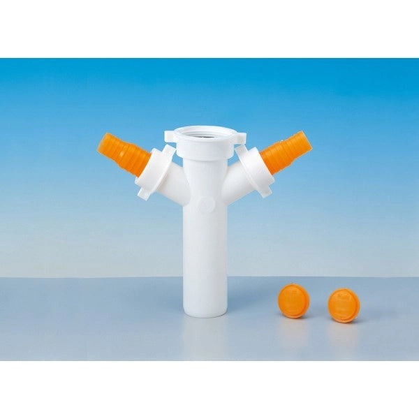RACCORDO BIANCO 2 VIE FEM 1 1/2" DM. 40 X LAVATR.