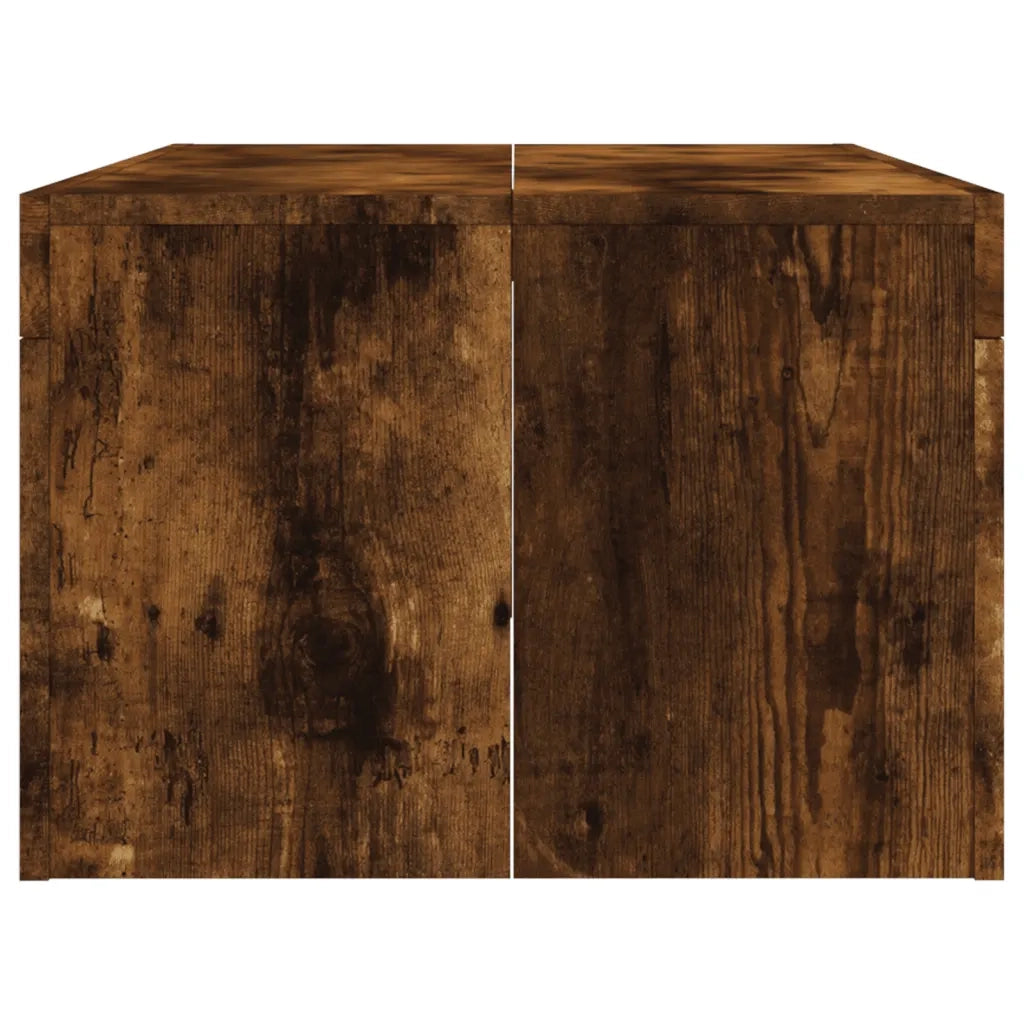 Tavolino da Salotto-Tavolino da soggiorno-Tavolo Rovere Fumo 102x50x36 cm Legno Multistrato 587538