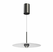 Lampada a Sospensione LED Hat Surface 8W 83° 2700K Nero Opaco - Apparecchio a Plafone o Incasso per Illuminazione d'Interni - Beneito & Faure