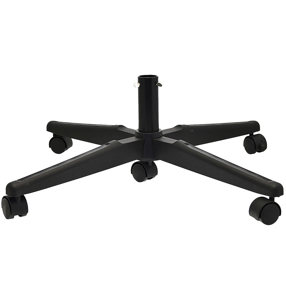 Base Albero di Natale Universale con Ruote Supporto Versatile Nero 69x22x50cm