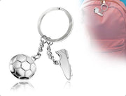 Sostituto di chiave per calcio - Sostituto di chiave in argento - Progettazione unica - Materiale duraturo - Per i tifosi di calcio - Costruzione robusta - Sostituto di chiave per calcio
