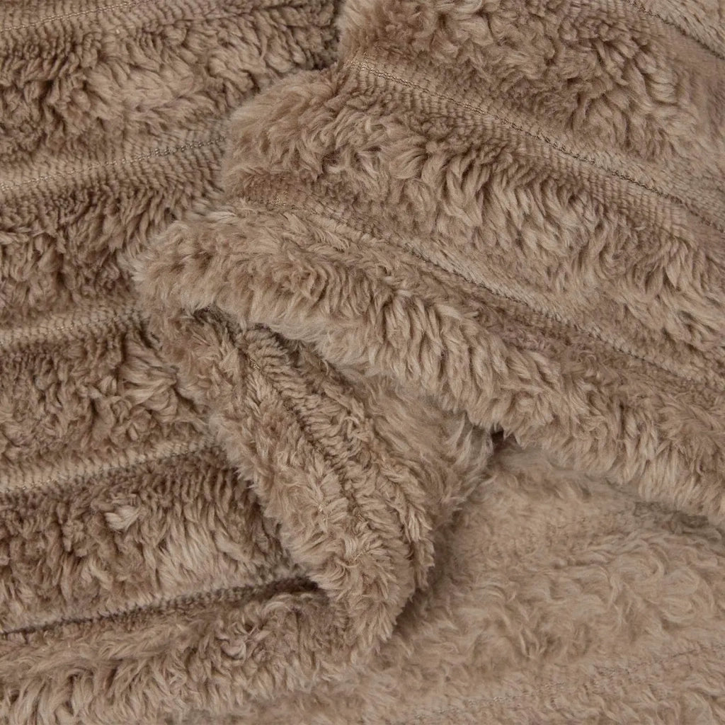 Coperte da Pile 6 pz Cammello 240 x 220 cm Panno