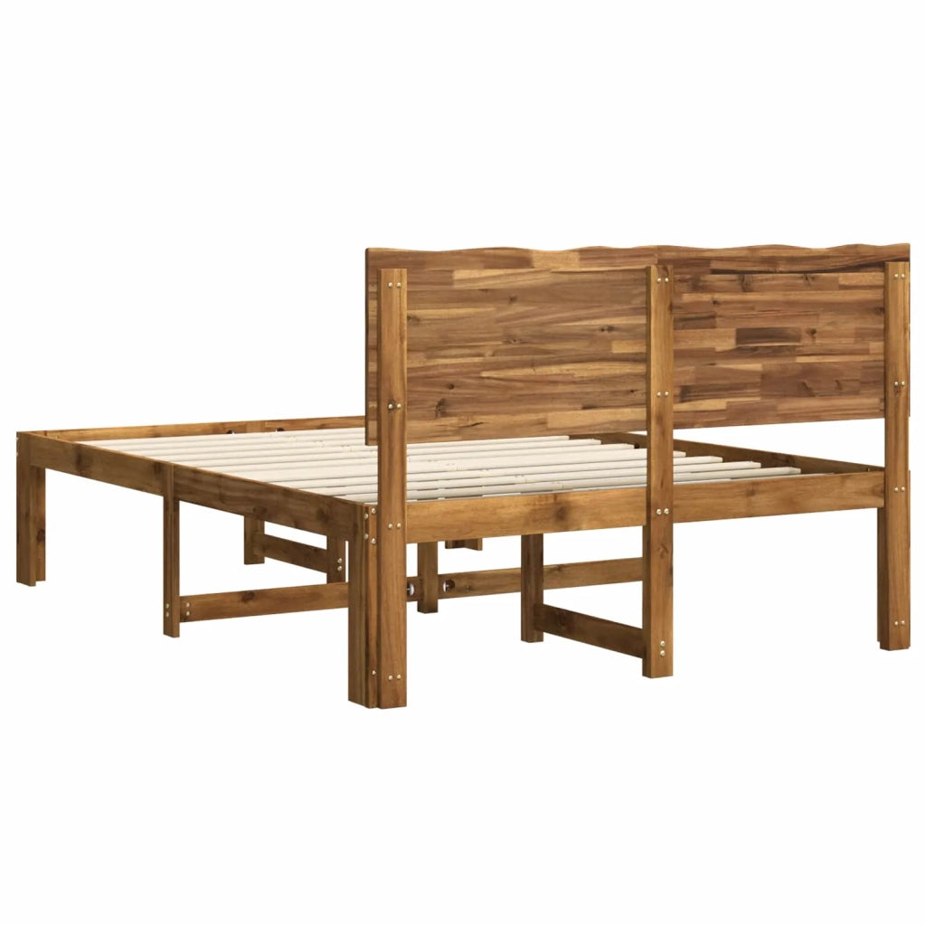 Letto matrimoniale con testiera ROSTOCK Naturale 120 x 190 cm 903402