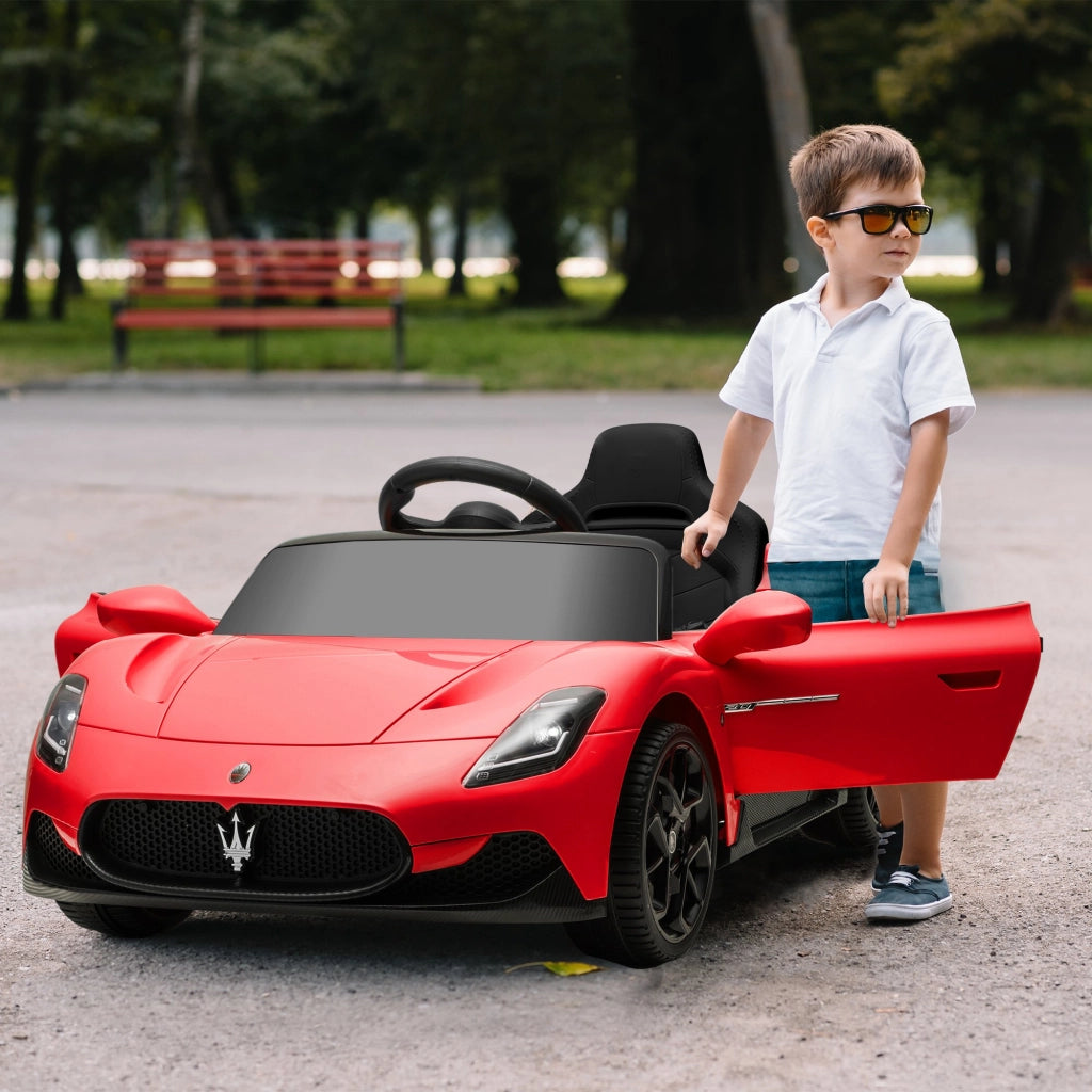 Auto elettrica Maserati MC20 12V per Bambini ¨C zephmum ¨C Rosso con Telecomando, LED e Musica