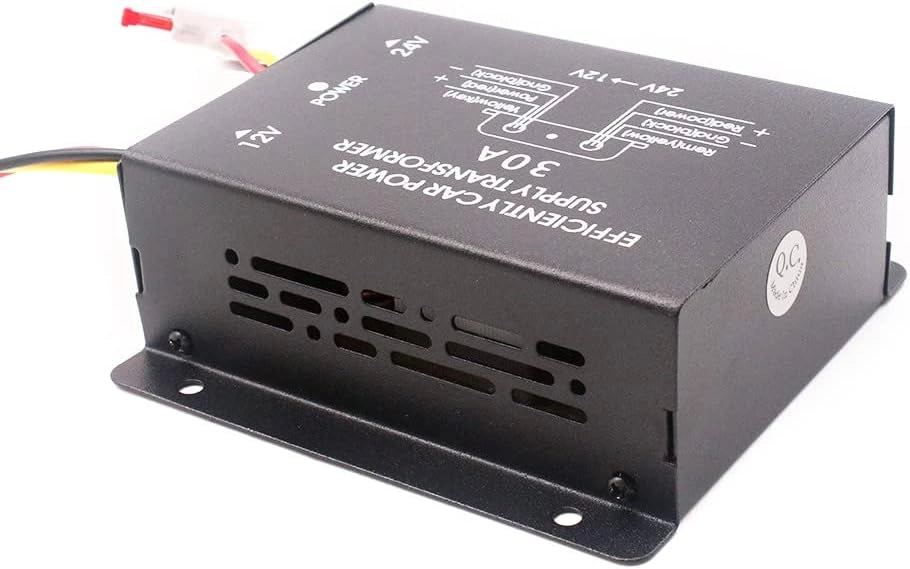 INVERTER CONVERTITORE AUTO DA 30A AMP DC DA 24V A 12V AUTO CAMION CAMPER