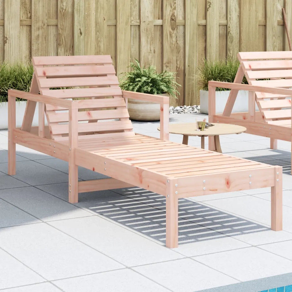 Lettino Prendisole | Sdraio da giardino | Lettino da sole 199,5x62x55 cm in Legno Massello di Douglas