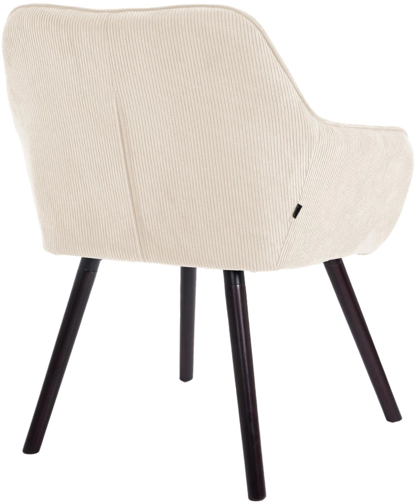 Sedia per sala da pranzo Vienna Cord nera 2