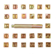 Set di stampi in metallo da 26 pezzi per lavorazione di pelle da 10 mm