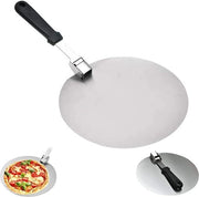 Pasta per pizza in acciaio inossidabile a 10 pollici con manico antiscivolo - Ideale per spatole per pizza e torte.