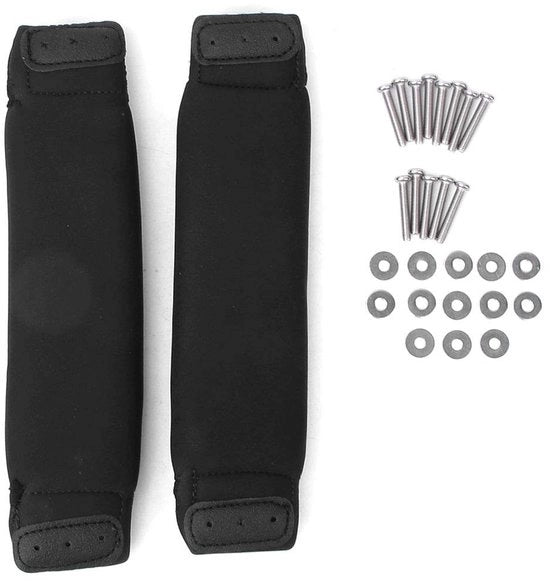Cinture per piedi Nera - Tiranti per surf - Neoprene/acciaio inossidabile - Sostenibile - 1 Paio - Dimensioni 26,3x6,3x2,5cm