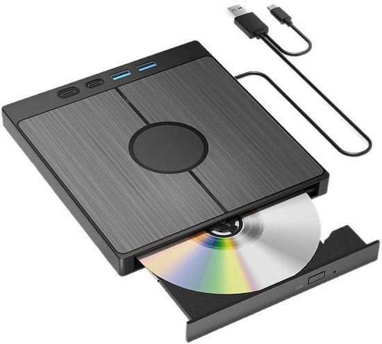 Disco rigido esterno 7 in 1 portatile per PC con porta USB 3.0/Type-C/SD/TF, compatibile con dischi ottici da 100 GB. Disco rigido esterno compatibile con Windows XP/7/8/10/11 e laptop AC.