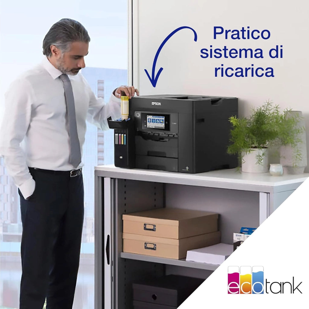EcoTank ET-5855 Stampante multifunzione A4 Wi-Fi con serbatoi di inchiostro e fax