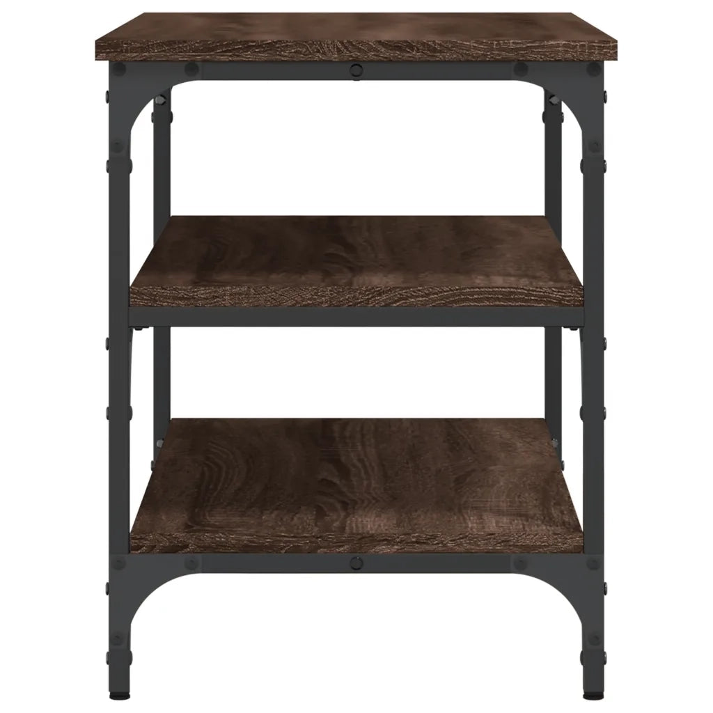 Panca Portascarpe Rovere Marrone 70x38,5x49cm Legno Multistrato 839042