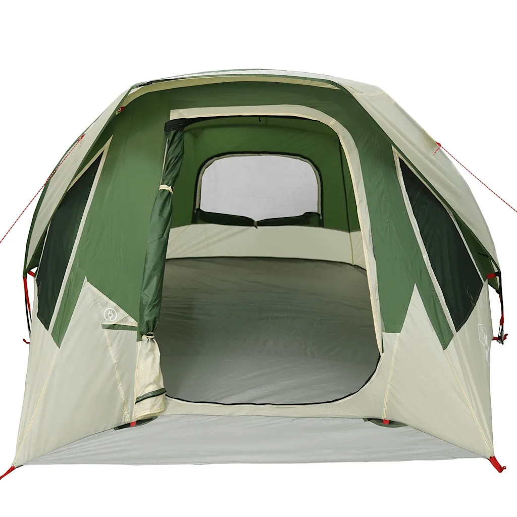 Tenda da Campeggio a Cabina per 4 Persone Verde Impermeabile 4100664