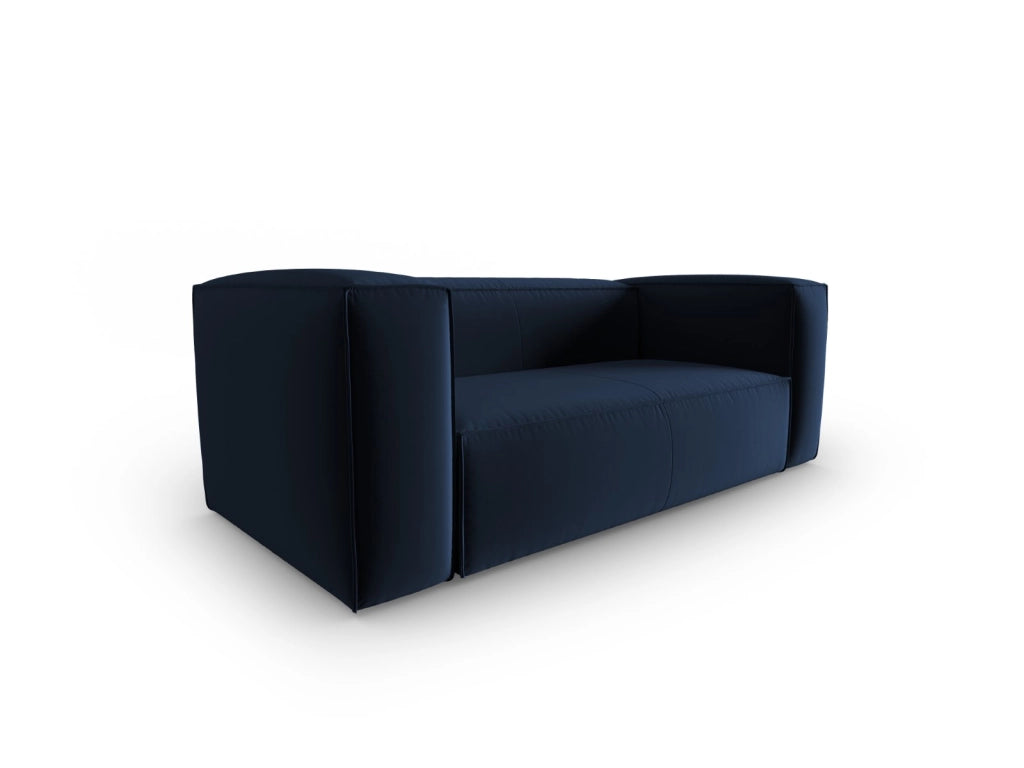 Cosmopolitan Design - Divano "Mackay" 2 posti in velluto blu reale 