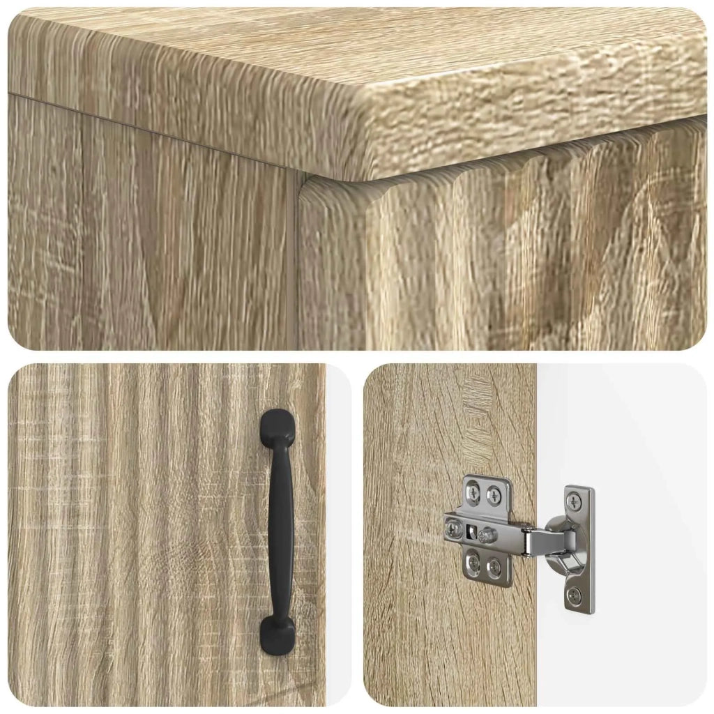 Armadio per Lavabo da Bagno HOORN Rovere Sonoma 897227