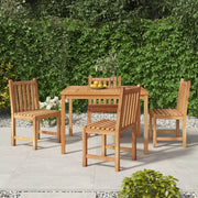 Set da Pranzo per Giardino 5 pz in Legno Massello di Teak 3157145