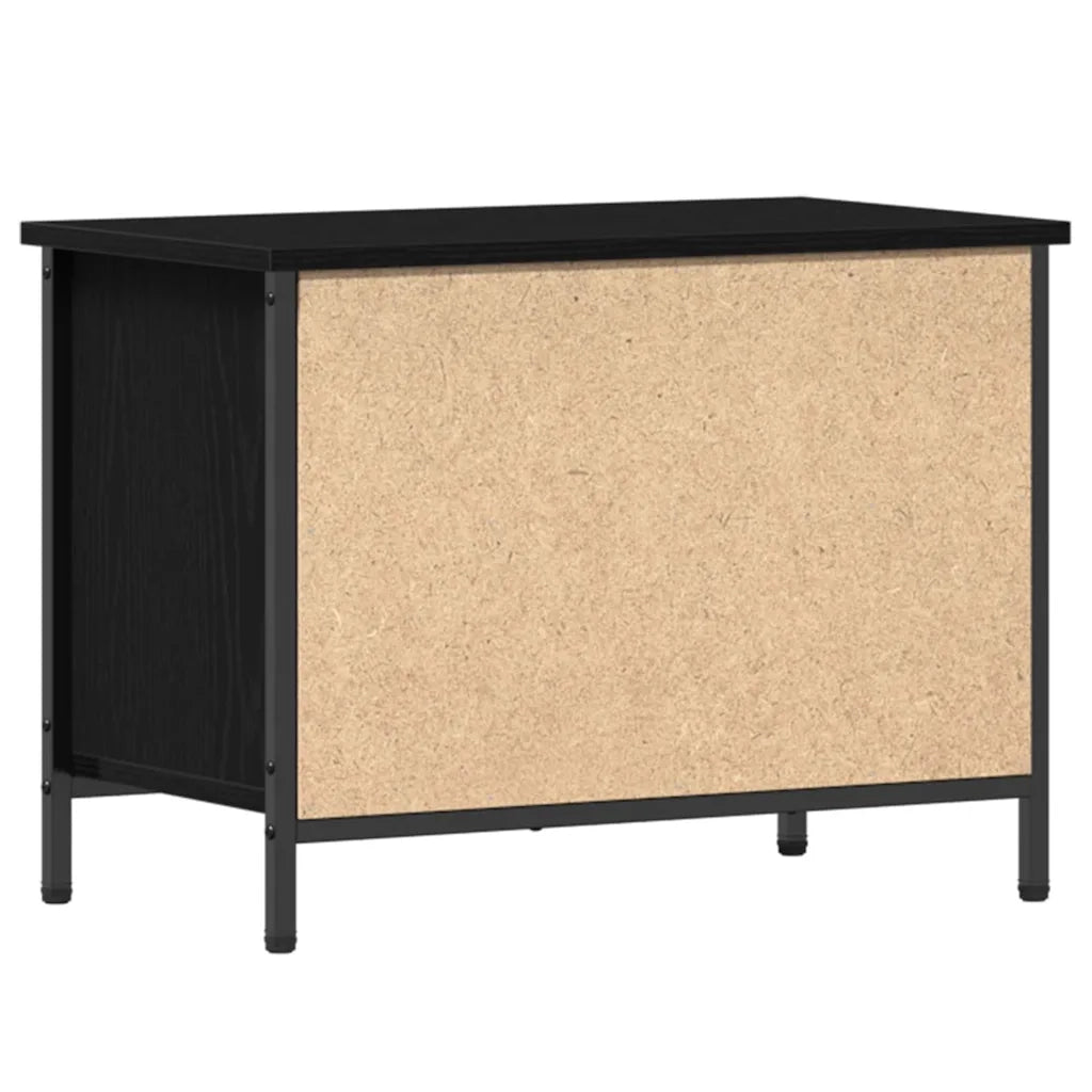 Mobile TV Rovere Nero 60 x 35 x 45 cm Legno multistrato 873891