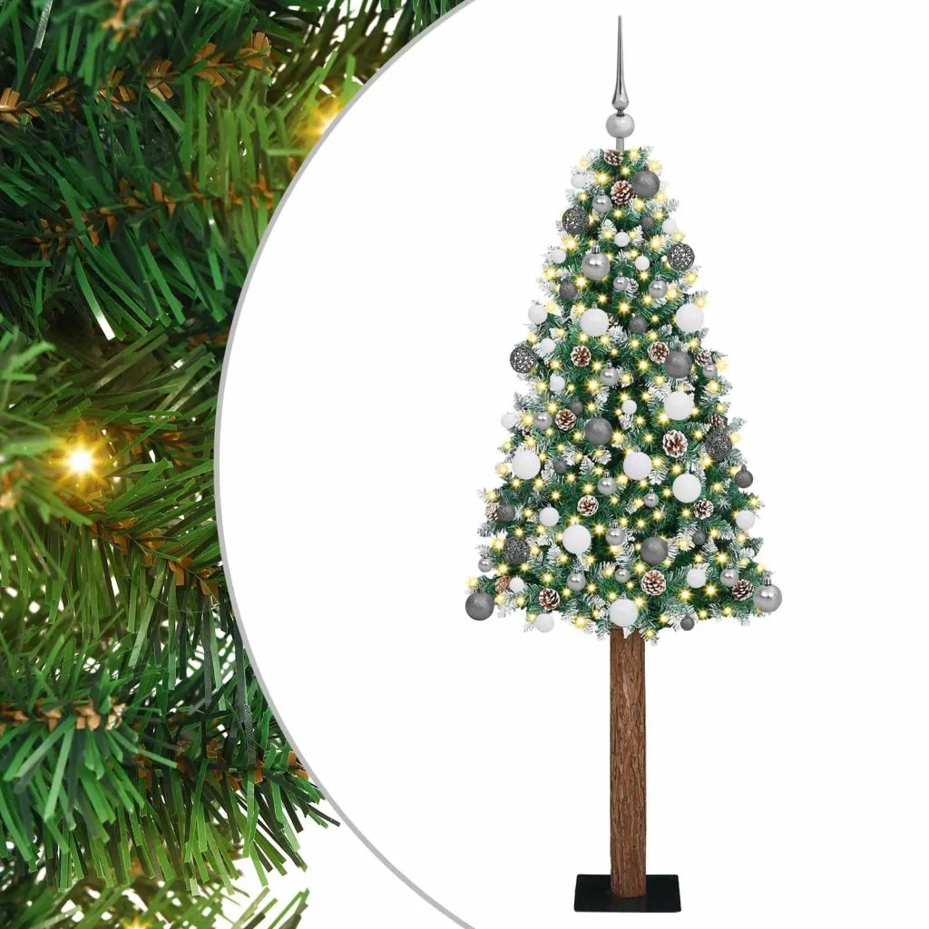 Albero di Natale snodato con 300 LED con supporto Verde 180 cm