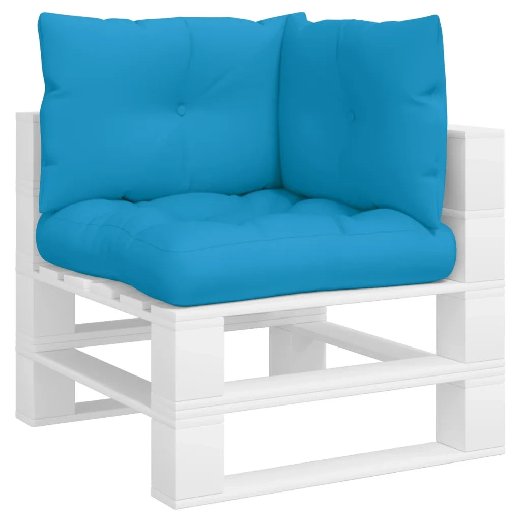Cuscini per Pallet 3 pz | Cuscini per sedie Blu in Tessuto