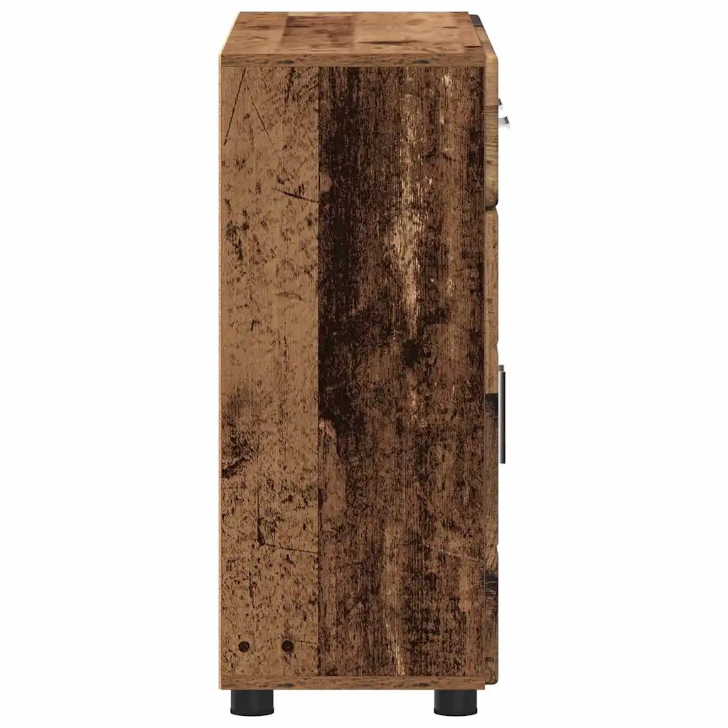 Credenza | Madia | Buffet da pranzo | Armadio da pranzo con porta FLORIN Legno vecchio 88,5 x 30,5 x 73 cm