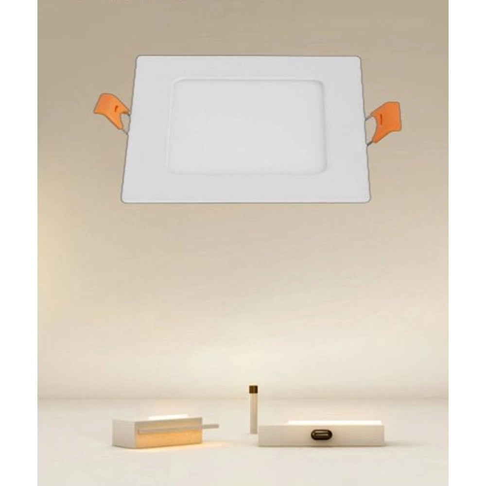 Trade Shop - Pannello Led 6 Watt Da Incasso Quadrato Bianco 120mm Luce 3000k-6500k Ip20 00083 -