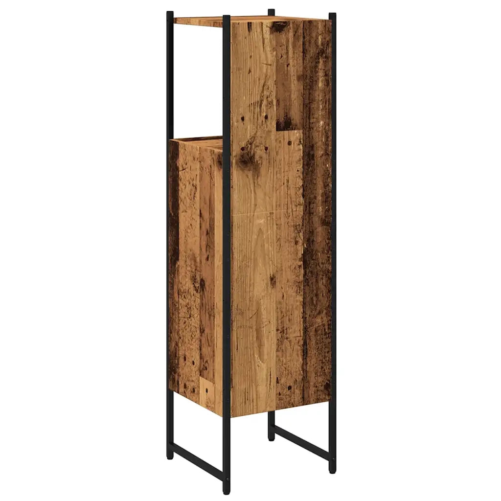 Armadietto Bagno Legno Antico 33x33x120,5 cm Legno Multistrato